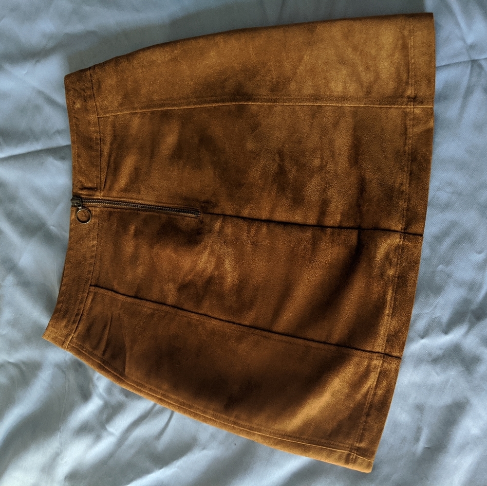 Sued High Waisted Skirt